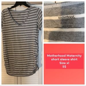 Motherhood maternity striped shirt